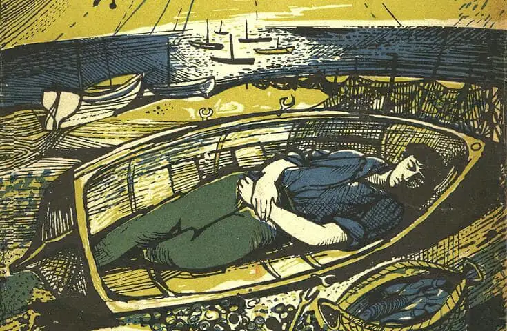 Illustration from 'Time was Away' 1948 by John Minton