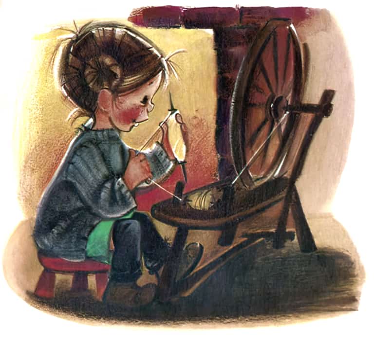 Jack and Jill and Other Nursery Rhymes 1958 Crosspatch draw the latch sit by the fire and spin