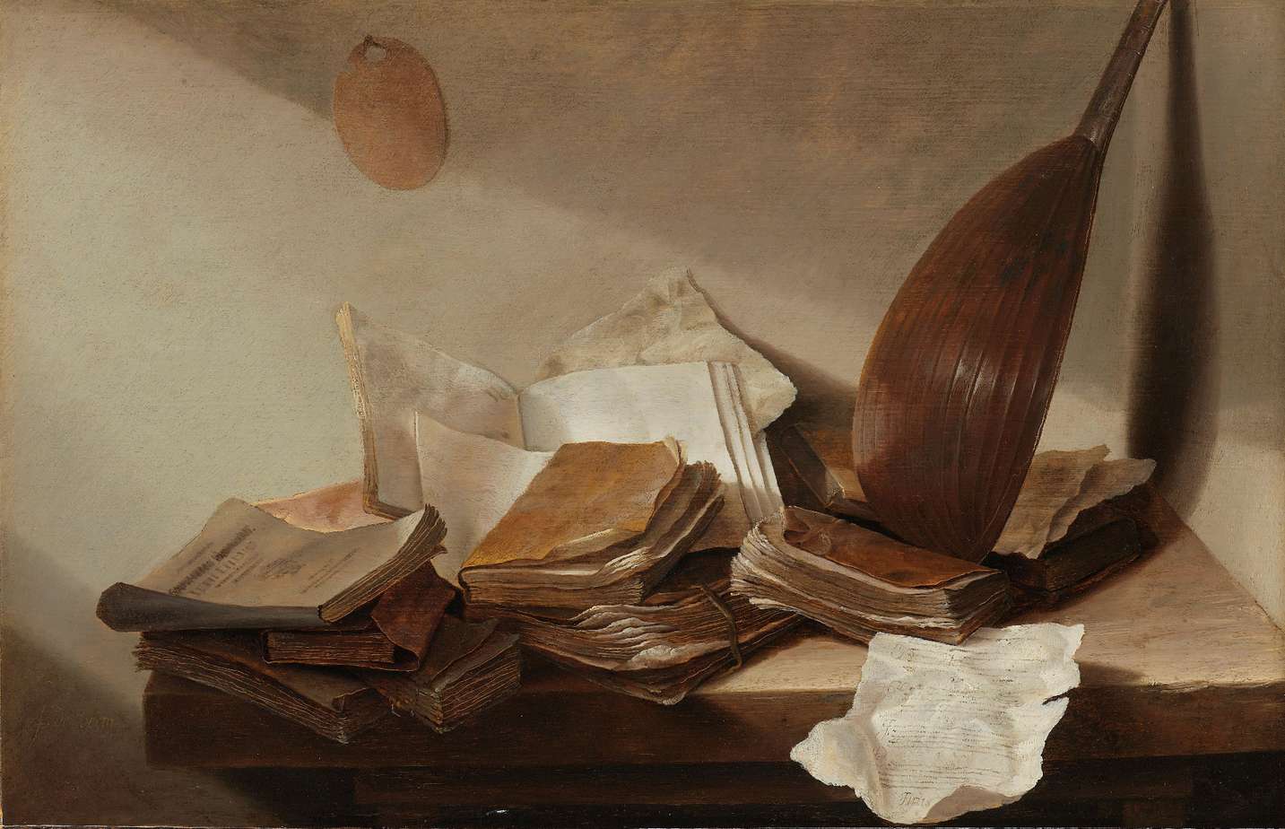 Still Life with Books, Jan Davidsz. de Heem, 1625 - 1630, fleetingness of life
