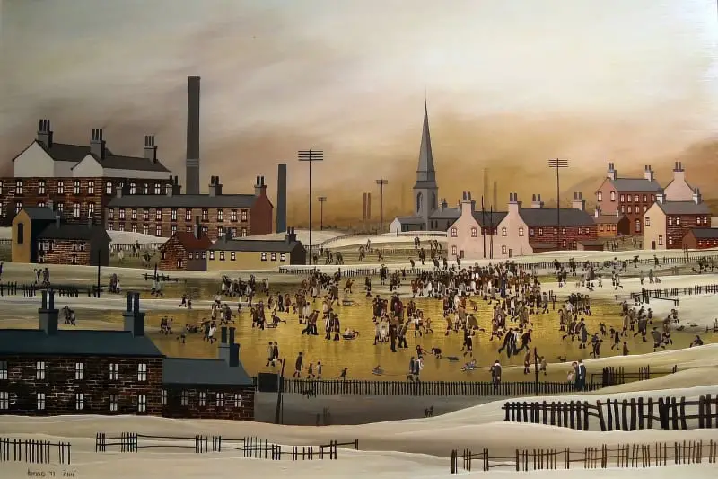 Brian Shields, Liverpool painter (1951-1997)  ice skating