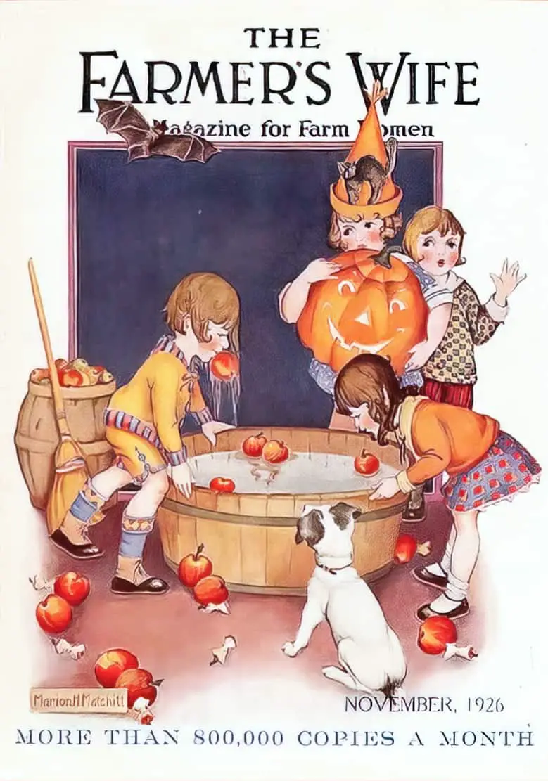 Marion H. Matchitt (American, 1899-1967) 1926 bobbing apples