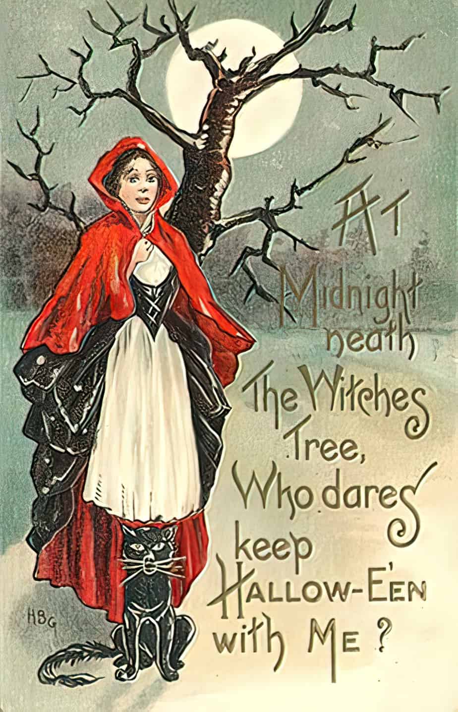 Midnight Neath The Witches Tree Who Dares Keep Halloween With Me