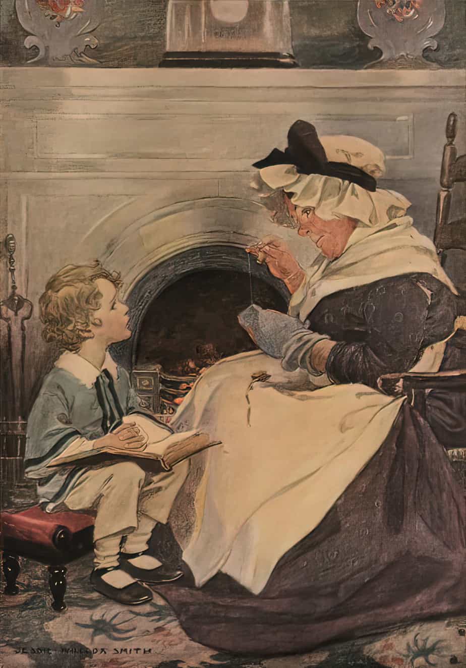 Plate from Dickens's children by Jessie Willcox Smith. Published 1912