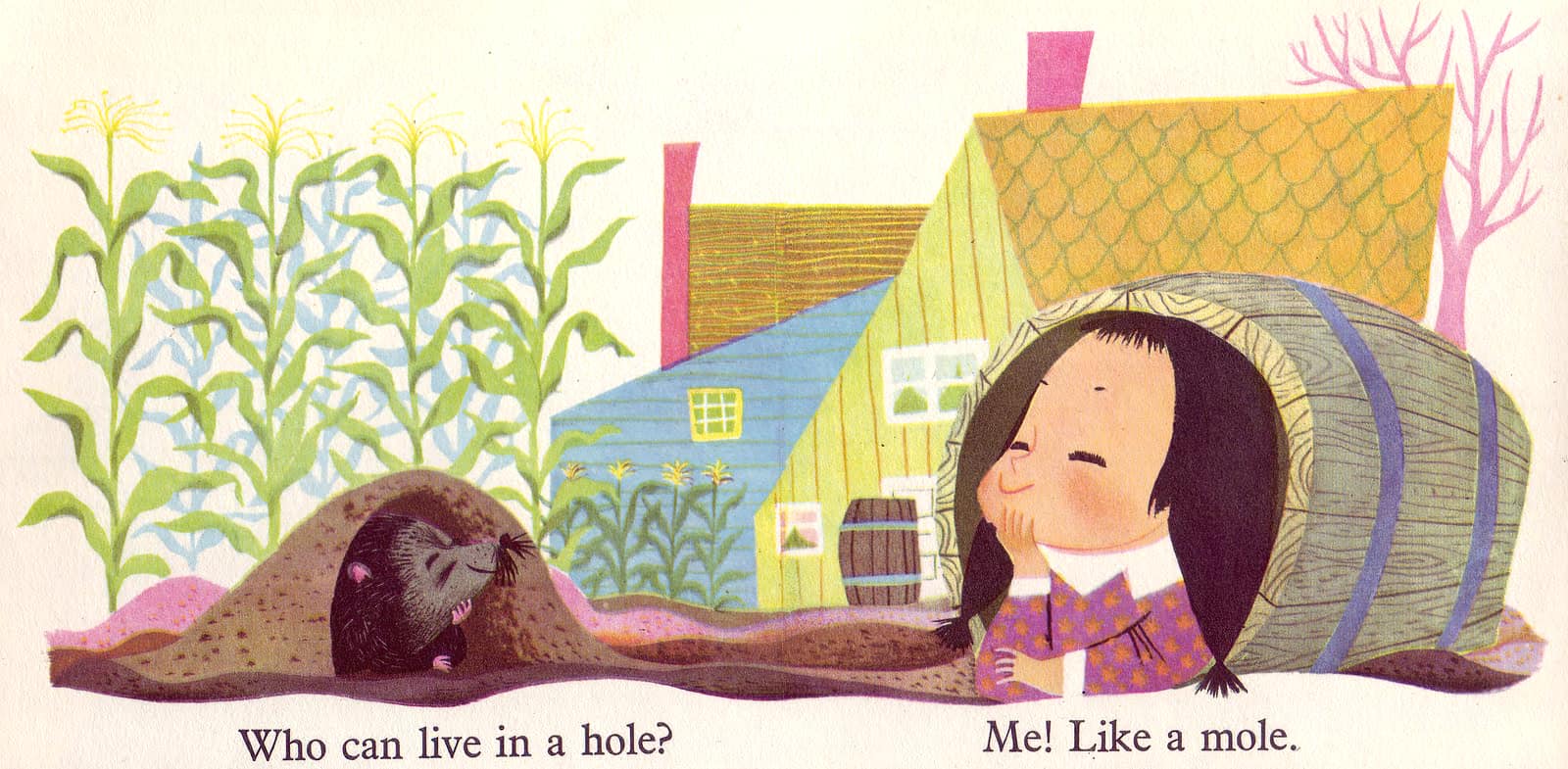 Story Land (published by Paul Hamlyn, London 1960) mole Mary Blair who can live in a hole