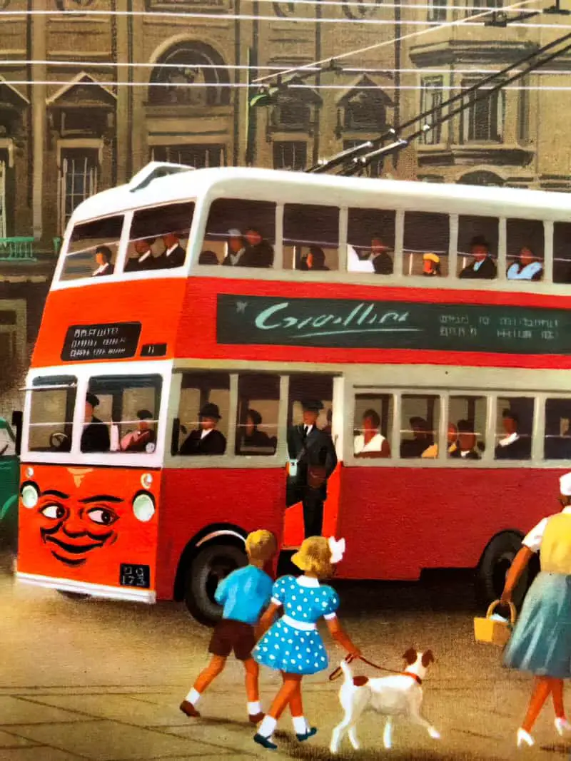 Timbo the trolley-bus from Tootles the Taxi by John Kenney (1956)