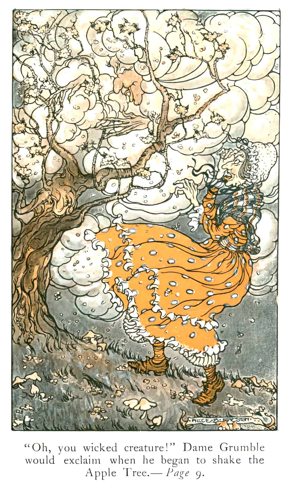 Alice B Preston The Green Forest Fairy Book Dame Grumble 1920
