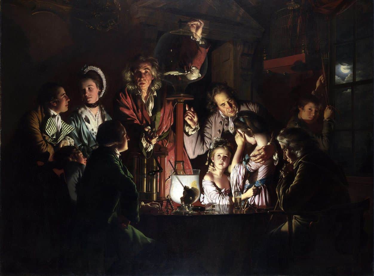 An Experiment on a Bird in the Air Pump (1768) by Joseph Wright of Derby (England, 1734–1797)