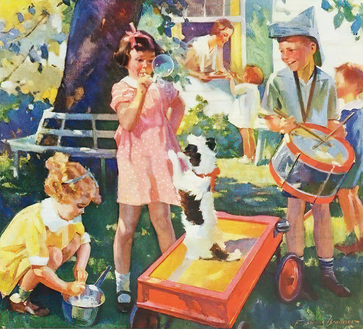 COUNTRY GENTLEMAN Magazine July 1935  blowing bubbles