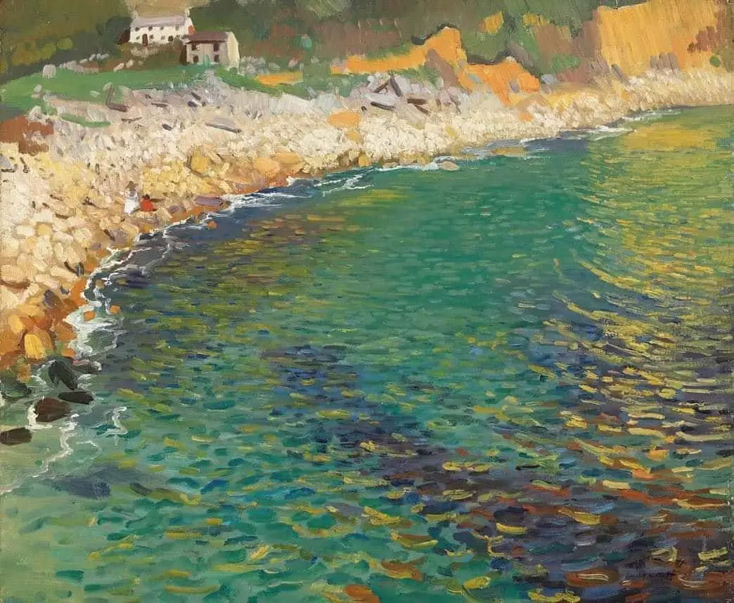 Dame Laura Knight (1877 - 1970) Lamorna Cove, 1917 - water