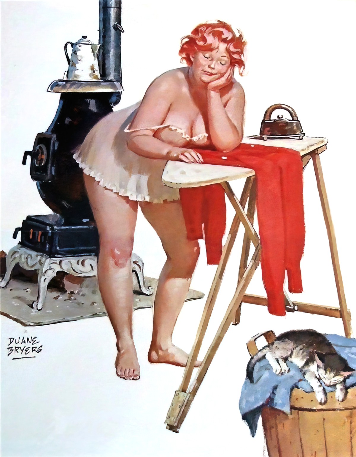 Duane Bryers Hilda sick of ironing