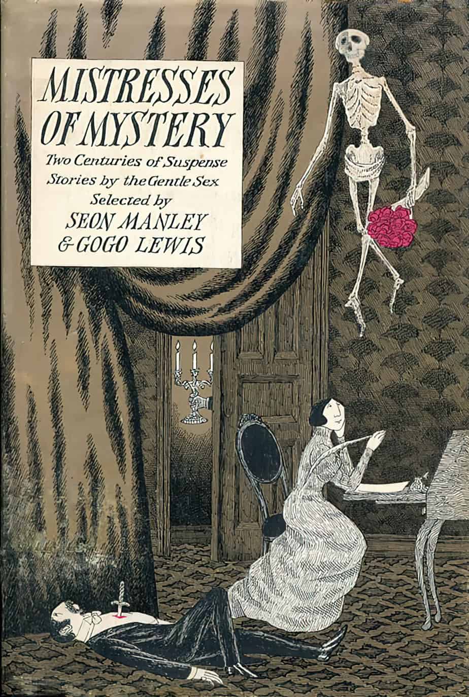 Edward Gorey (American,1925-2000) - Cover illustration for "Mistresses Of Mystery- Two Centuries Of Suspense Stories By The Gentle Sex".