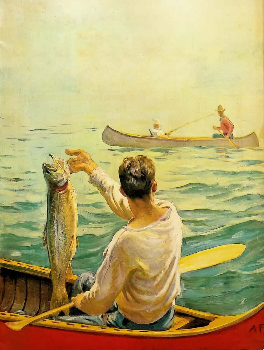 Field & Stream August 1939 cover art