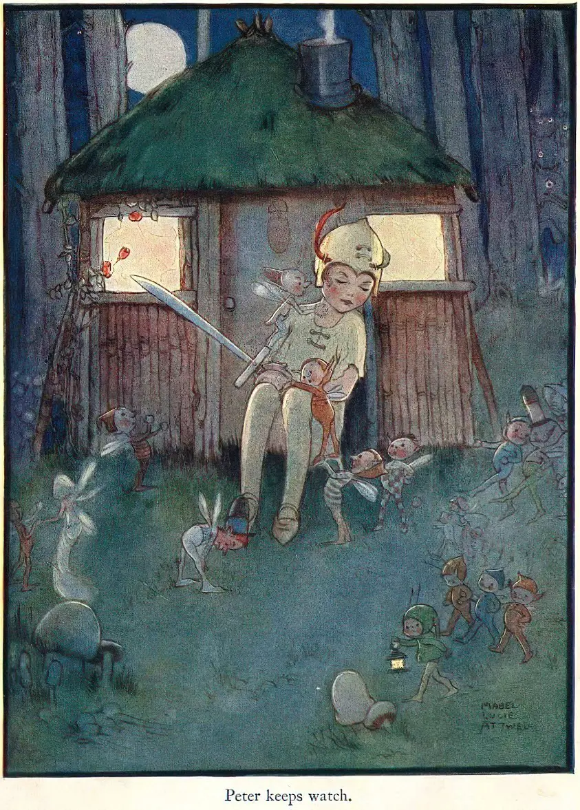 From Peter Pan by Mabel Lucy Attwell 1879-1964
