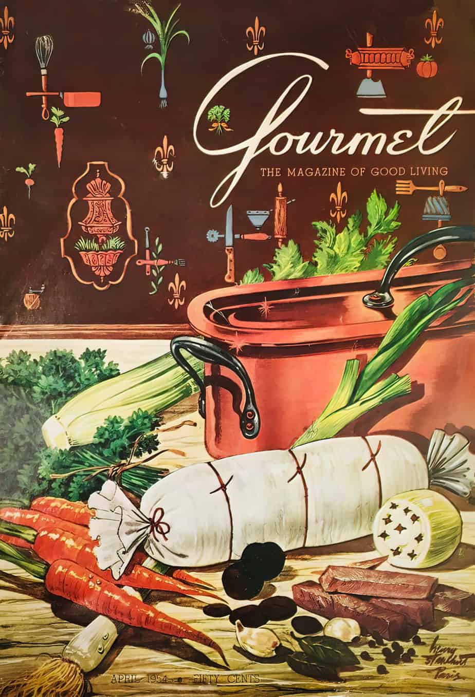 Gourmet Magazine April 1954