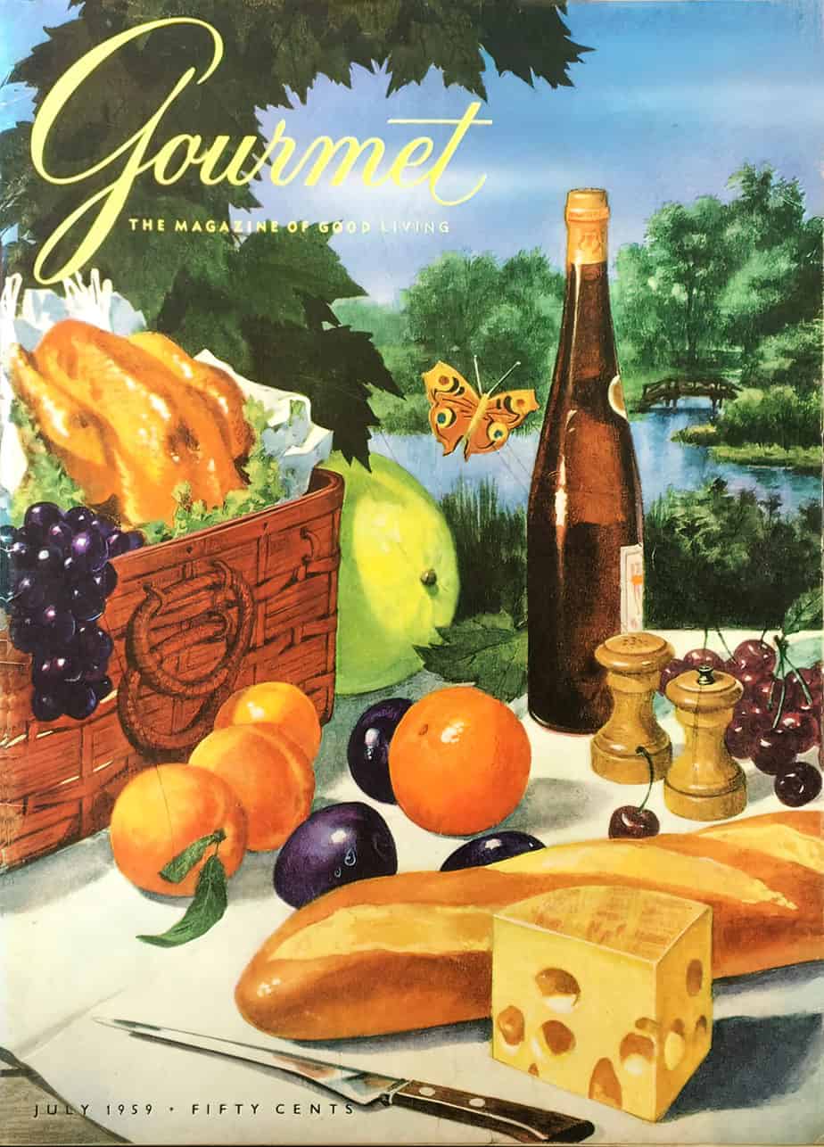 Gourmet The Magazine of Good Living July 1959 - Flower Rum Song