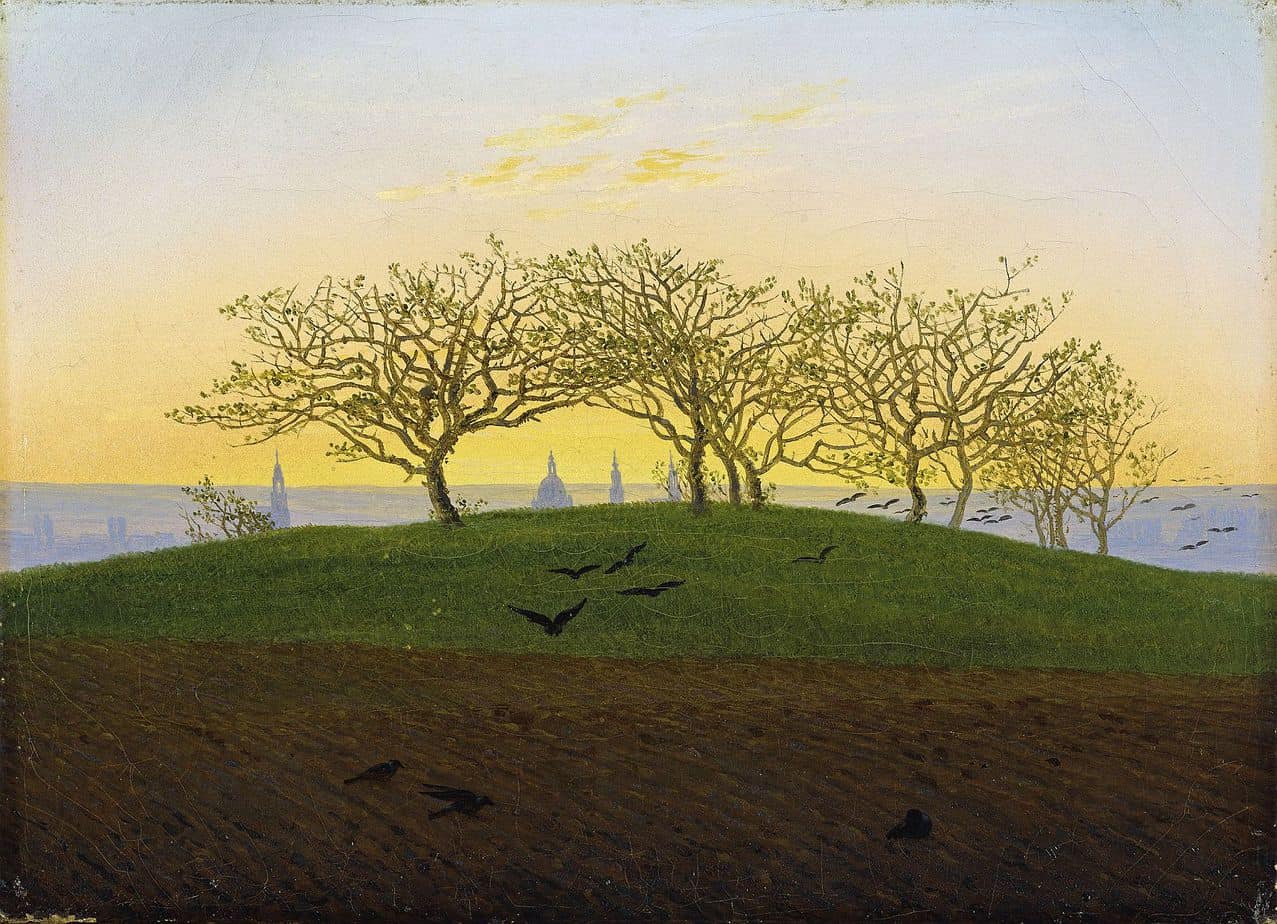 Hill and Ploughed Field near Dresden by Caspar David Friedrich (1774-1840). Hamburger Kunsthalle