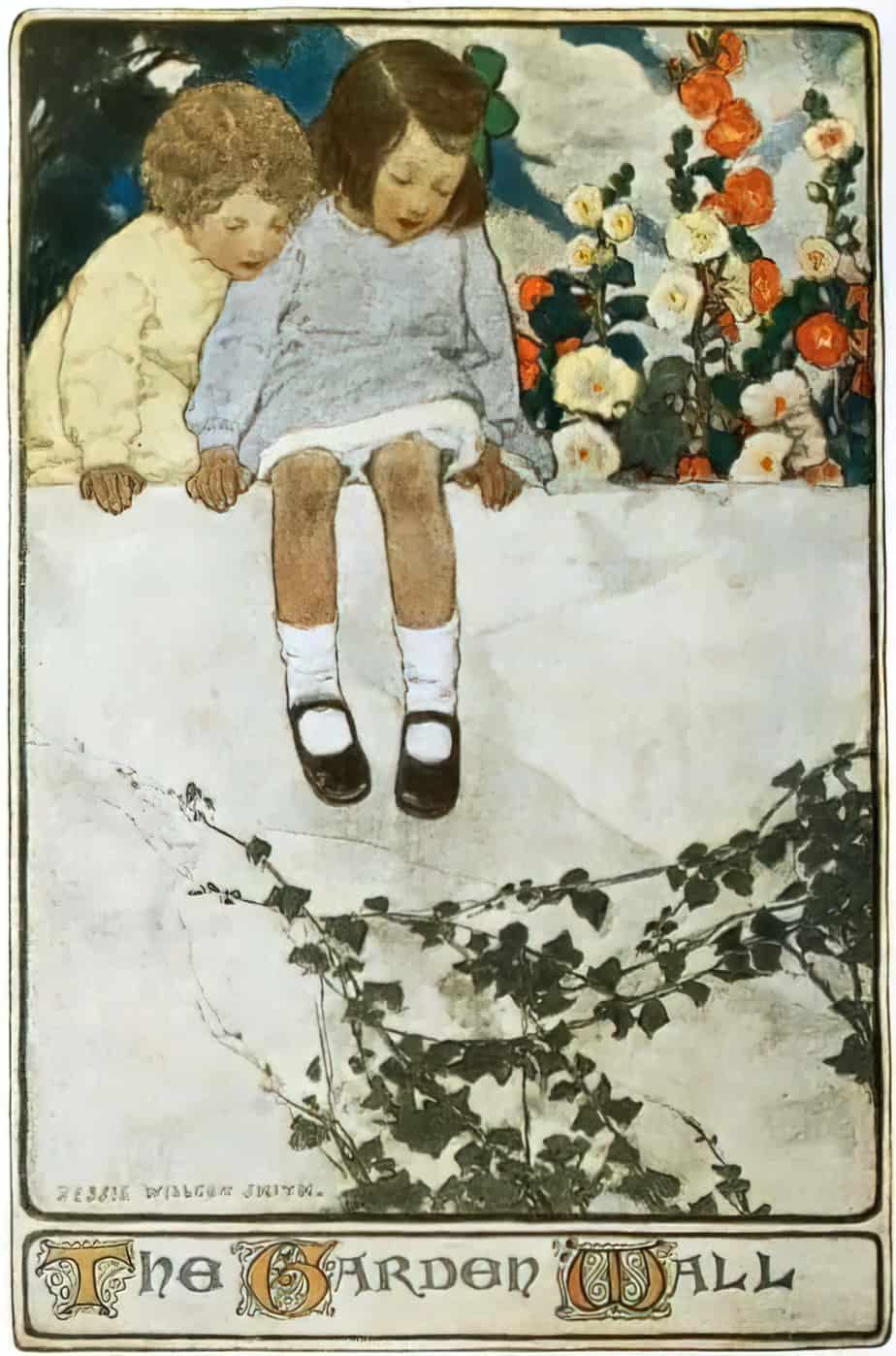 Jessie Willcox Smith (September 6, 1863 – May 3, 1935) The Garden Wall