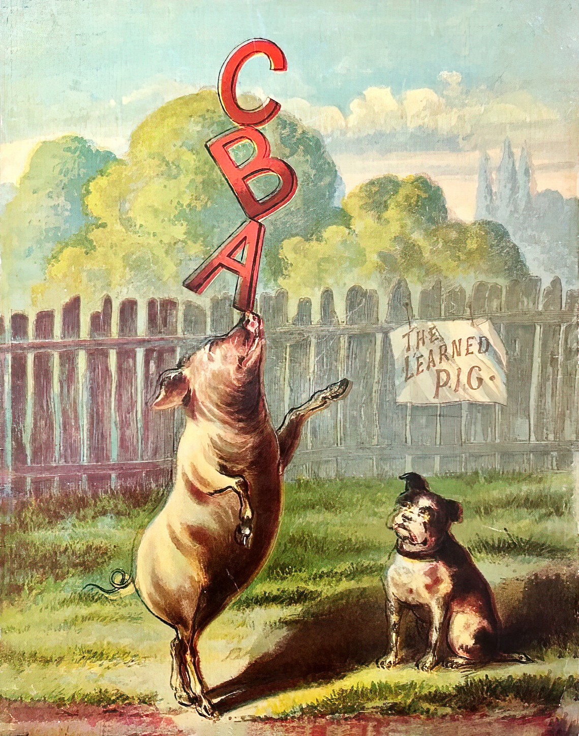Merry Alphabet Victorian Children's Softcover Book McLoughlin 1888 back cover