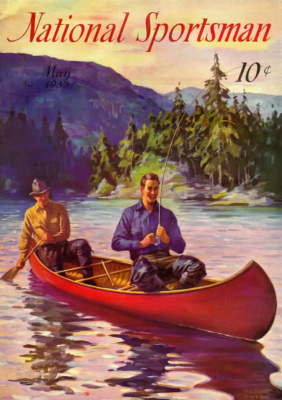 National Sportsman Magazine May 1935 Hunting Fly Fishing Canoe