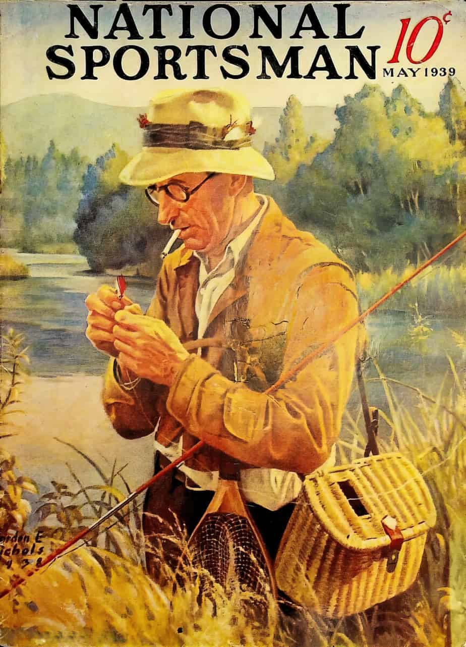 National Sportsman Magazine May 1939 cover art by Gorden E Nichols