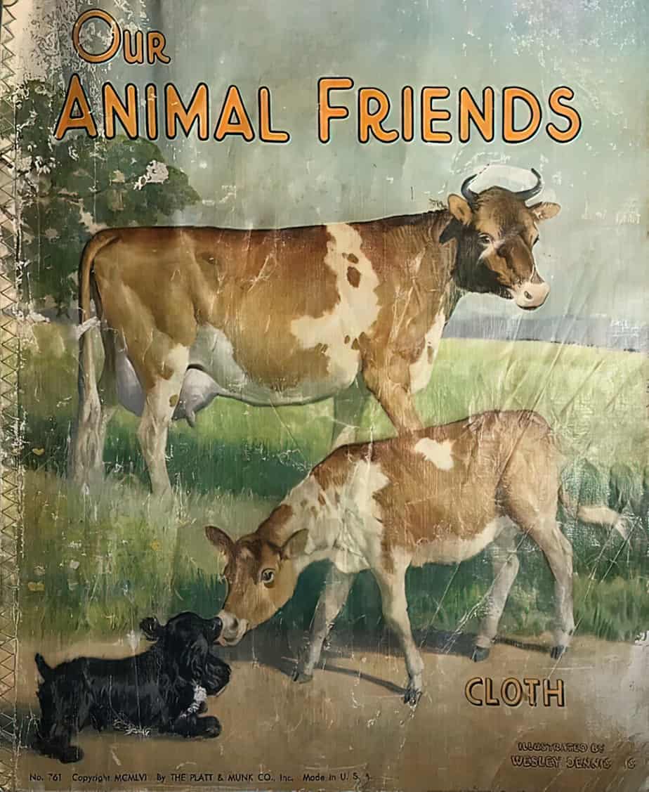 OUR ANIMAL FRIENDS CHILDRENS BOOK 1956 PLATT & MUNK CO.