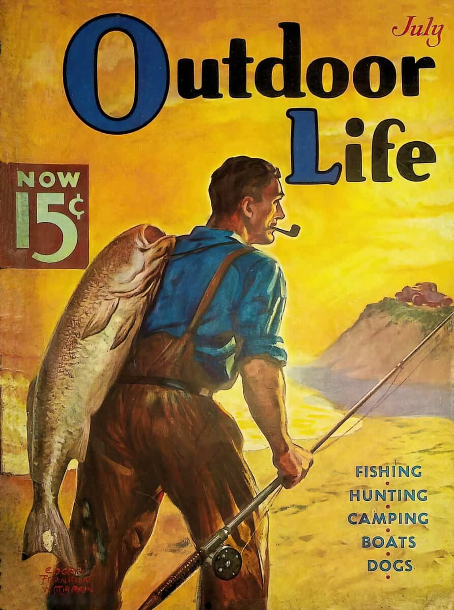 Or maybe this one would be better for a profile picture. This is the cover of Outdoor Life July 1937, illustrated by Edgar Franklin Wittmack.