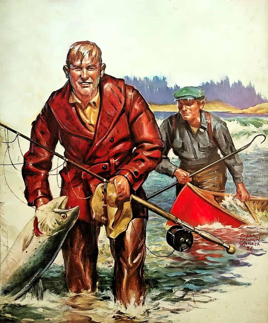 Outdoor Life June 1937 cover art by Edgar Franklin Wittmack