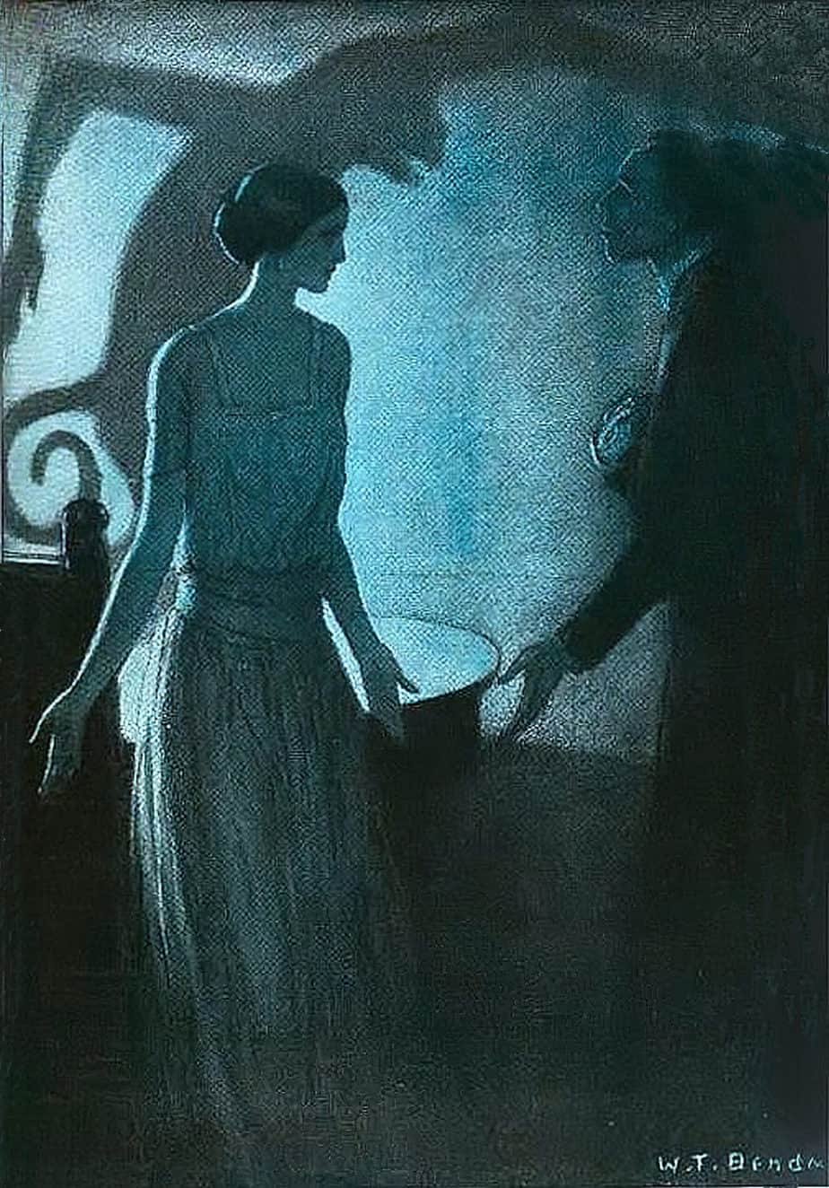 Pale Woman (1922) by W.T Benda (Polish-American, 1873-1948)