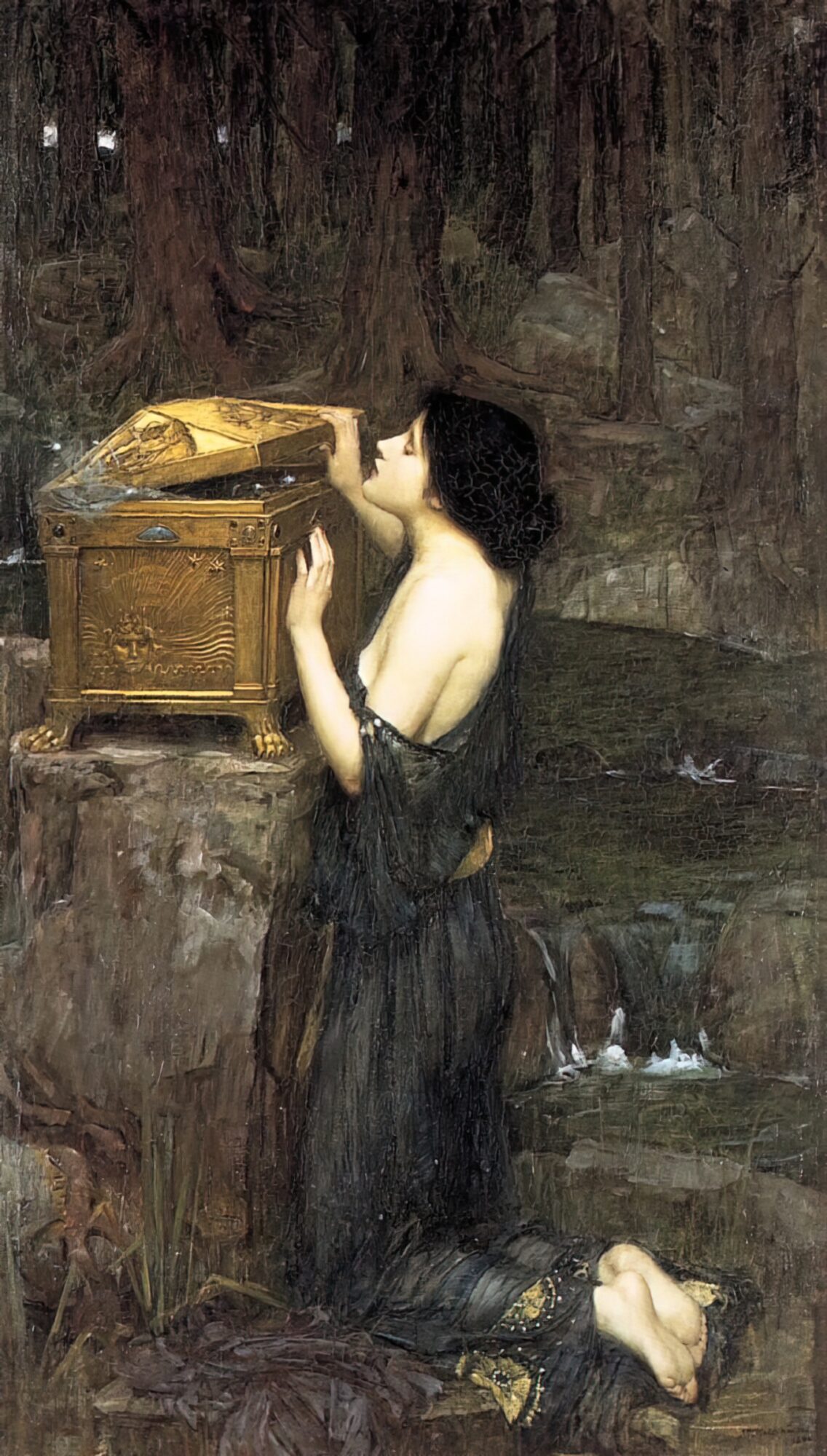 Pandora (1896) by John William Waterhouse (English, 1849-1917)