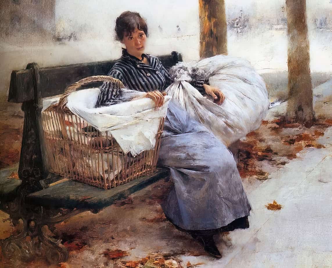 Pascal-Adolphe-Jean Dagnan-Bouveret (French, 1852 – 1929) Laundress, 1880