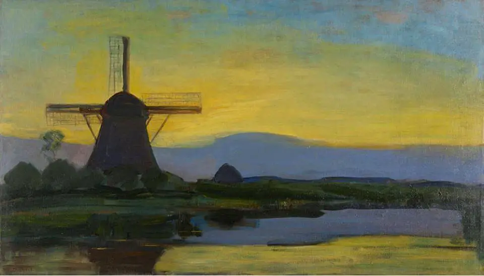 Piet Mondriaan (Dutch painter) 1872-1944 windmill