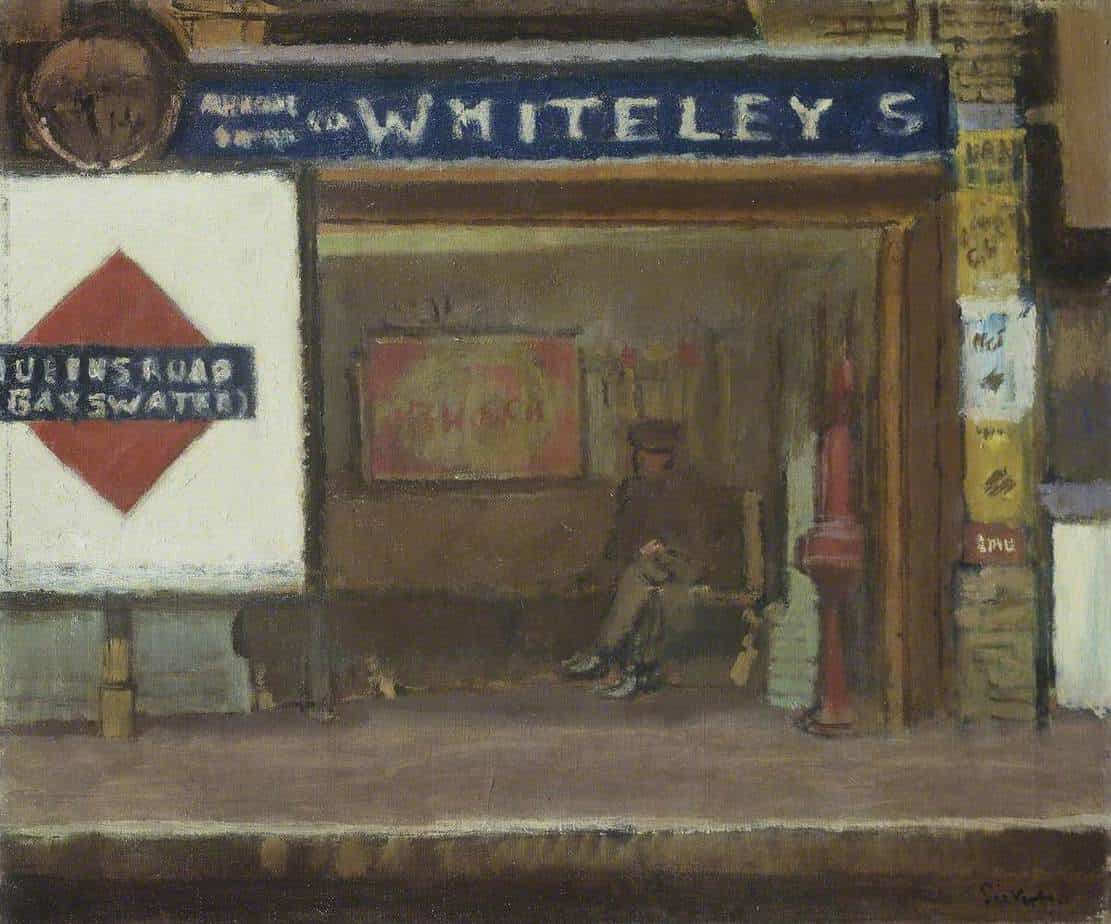 Queens Road station (now Bayswater station) 1916, Walter Sickert