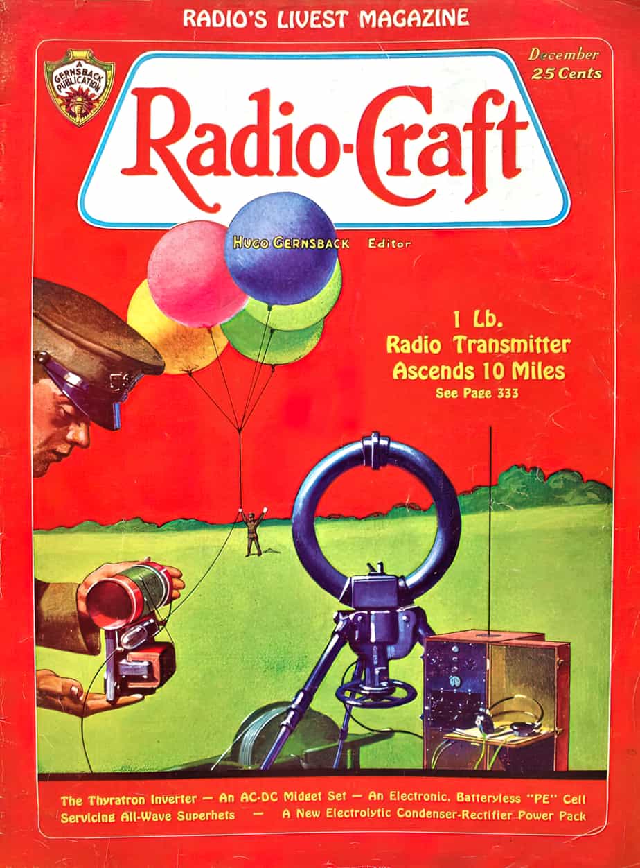 RADIO CRAFT MAGAZINE DECEMBER 1931 VINTAGE ELECTRONICS TECHNOLOGY NEWS