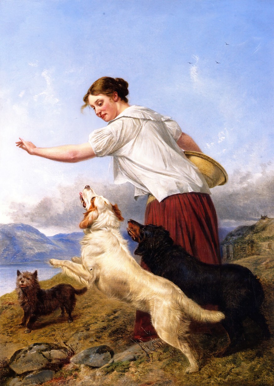 Richard Ansdell - The Highland Lassie 1877