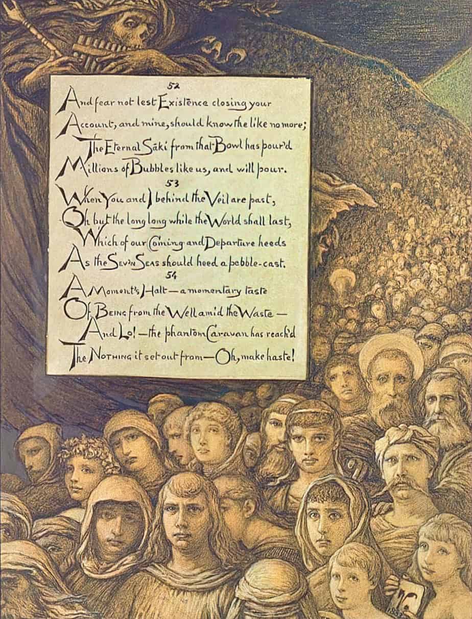 Rubáiyát of Omar Khayyám. The Astronomer-Poet of Persia translated into English by Edward Fitzgerald with drawings by Elihu Vedder, 1886