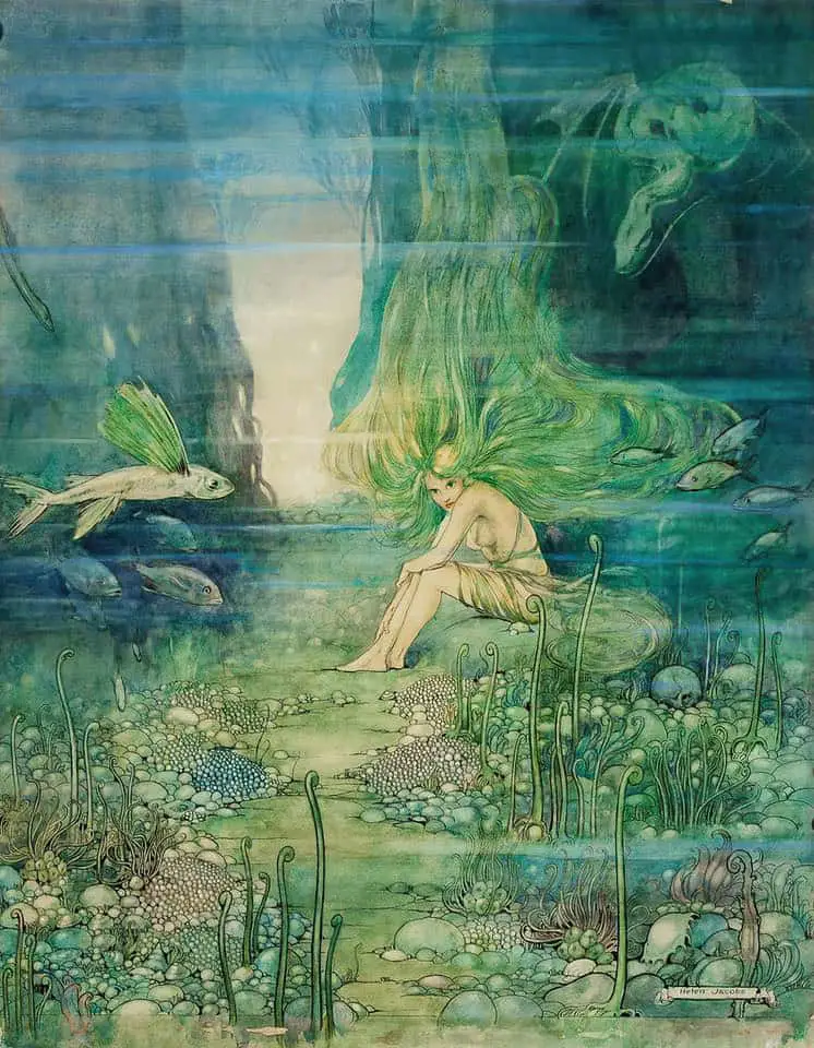 The Mermaid Girl ~ Helen Jacobs (1888-1970)
