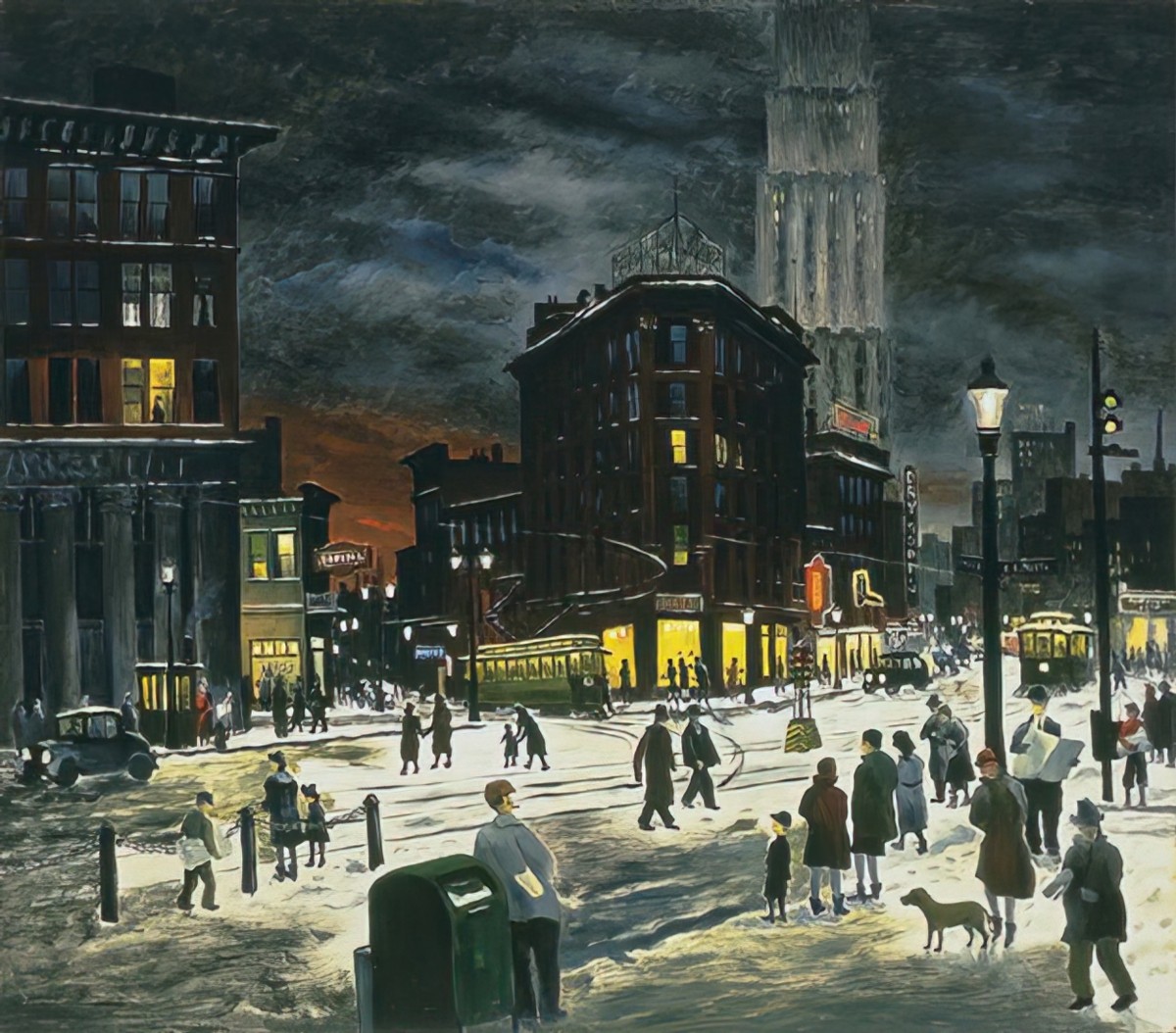 Winter Evening by Raphael Gleitsmann, c 1932