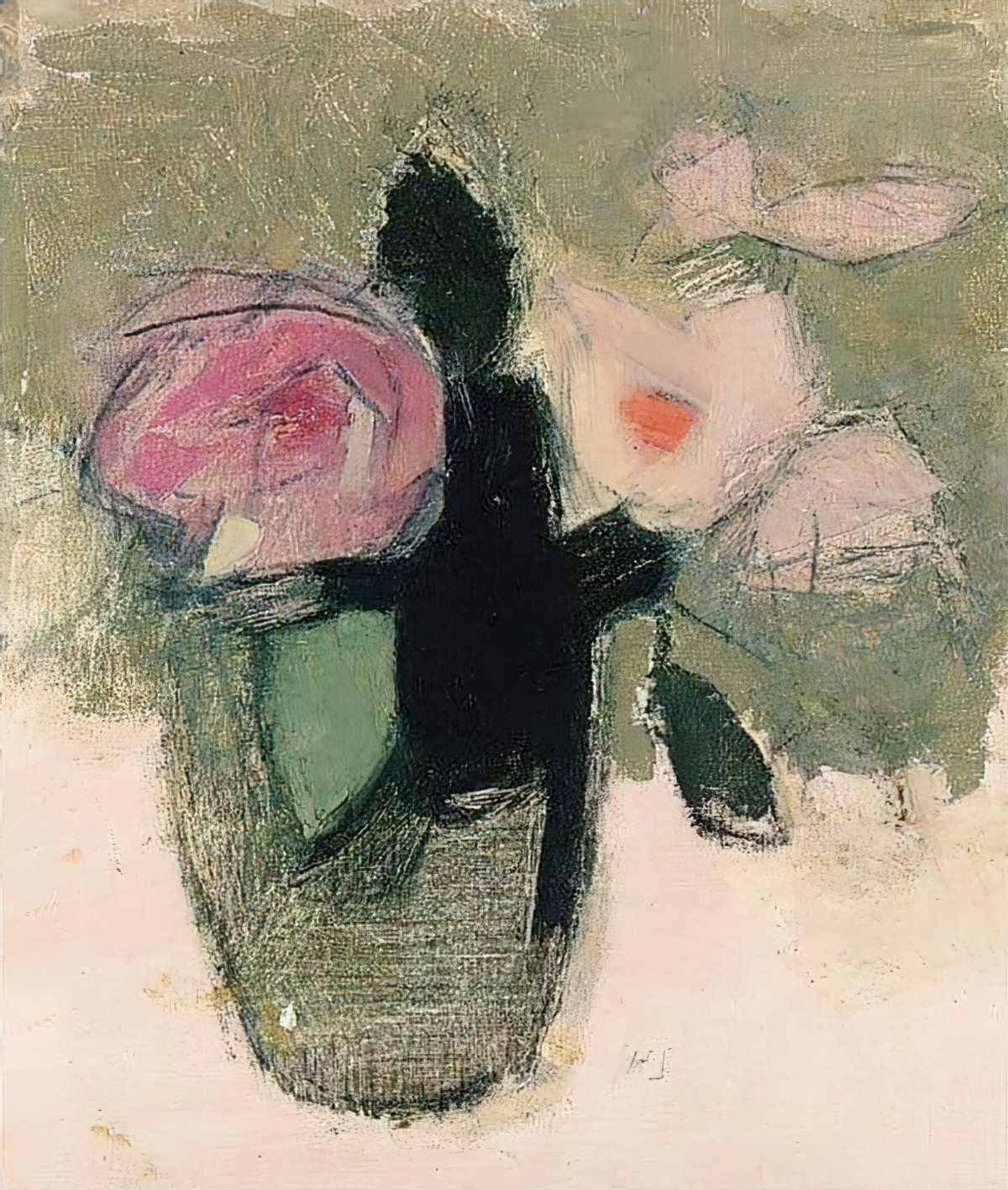 Helene Schjerfbeck (Finnish painter) 1862-1946 Still Life With Flowers 1944