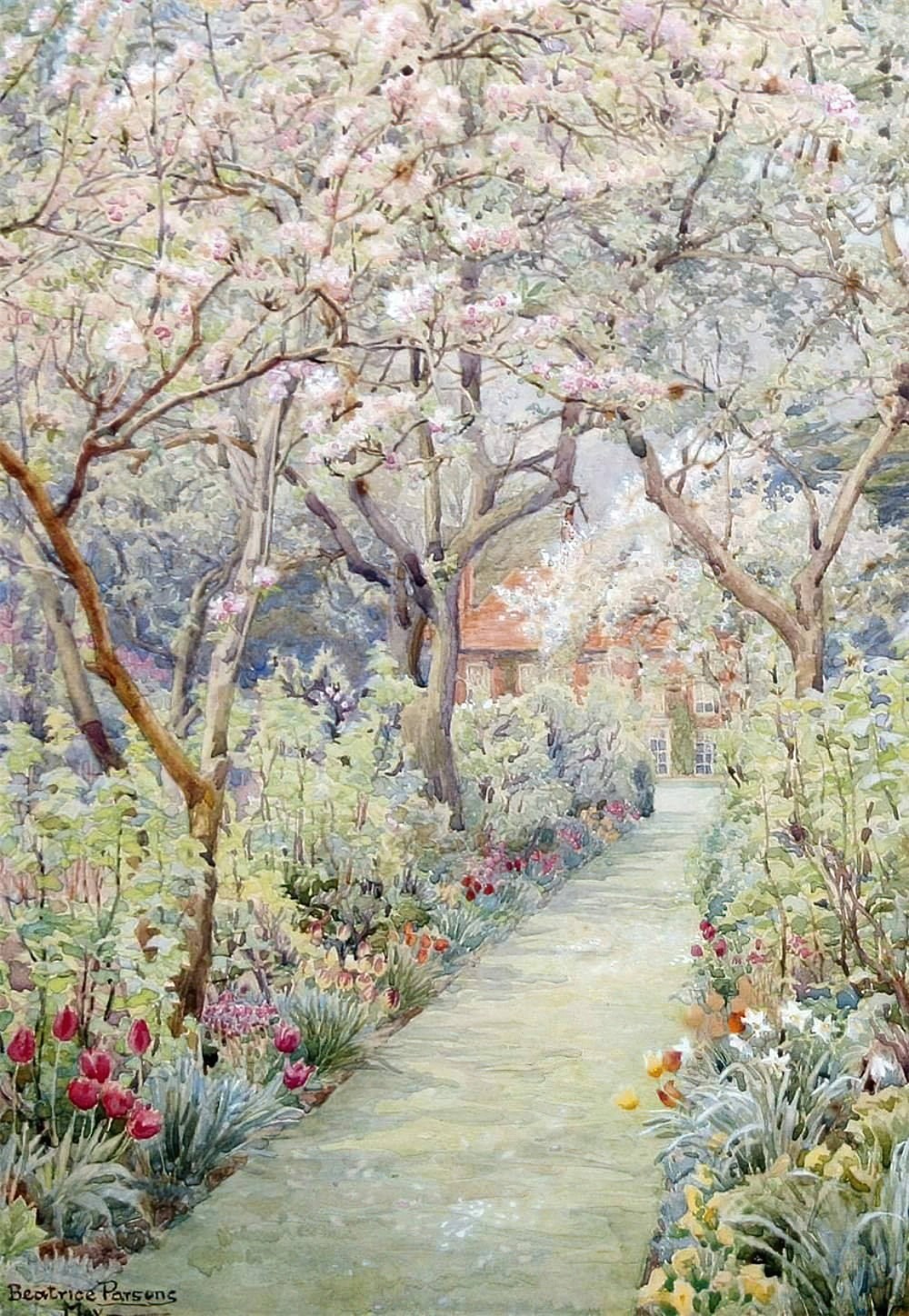Garden Paths In Art And Illustration