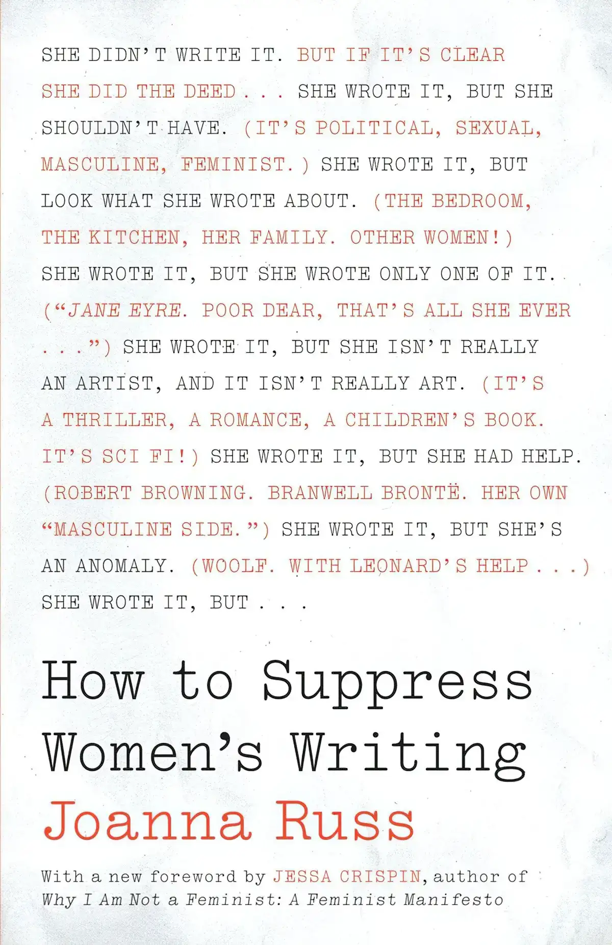 How to Suppress Women's Writing by Joanna Russ book cover
