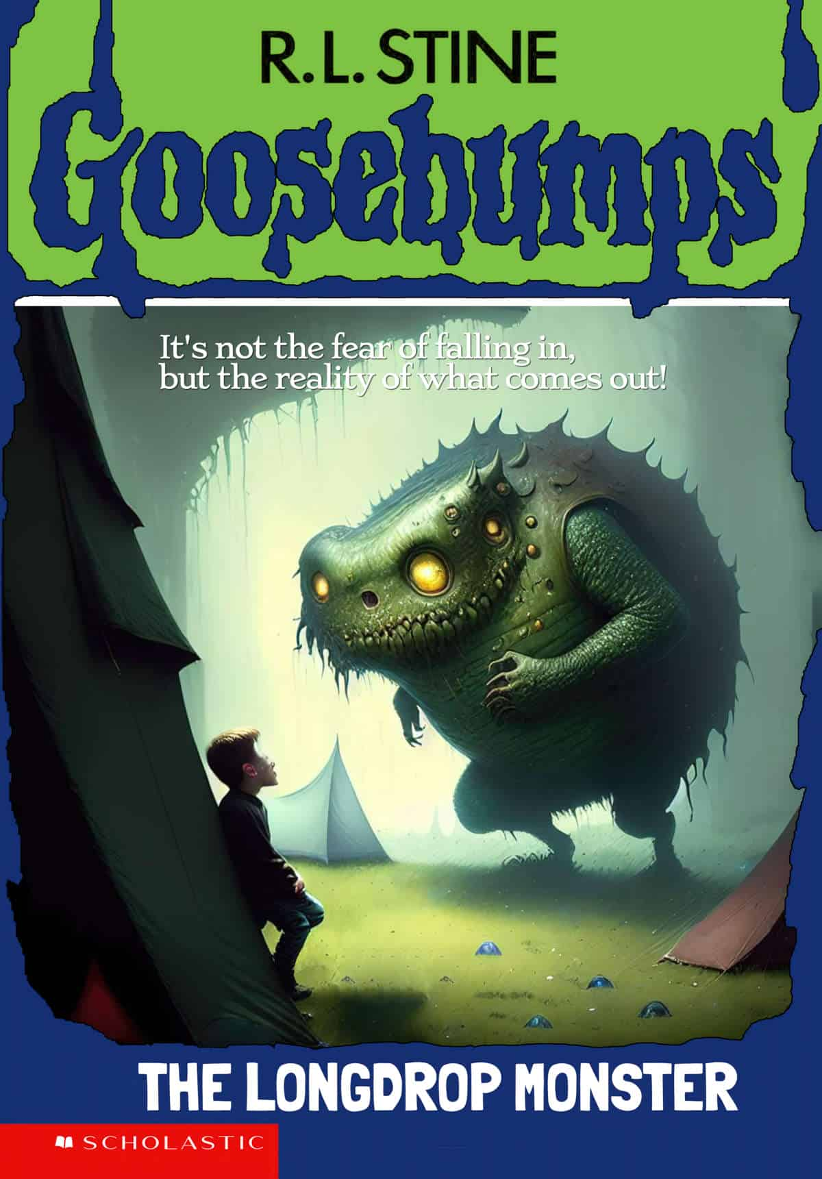 Make a Parody 1980s Goosebumps Book Cover With Stable Diffusion