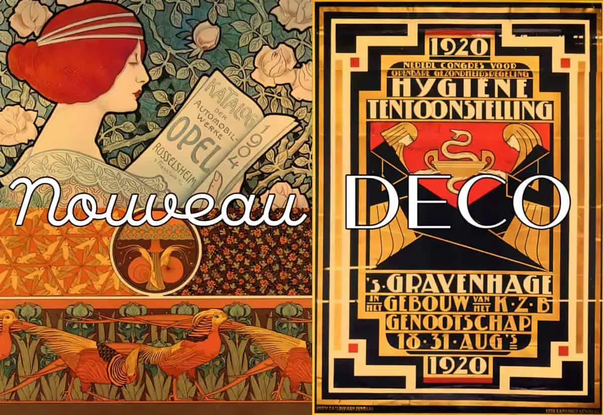 The Difference Between Art Nouveau and Art Deco