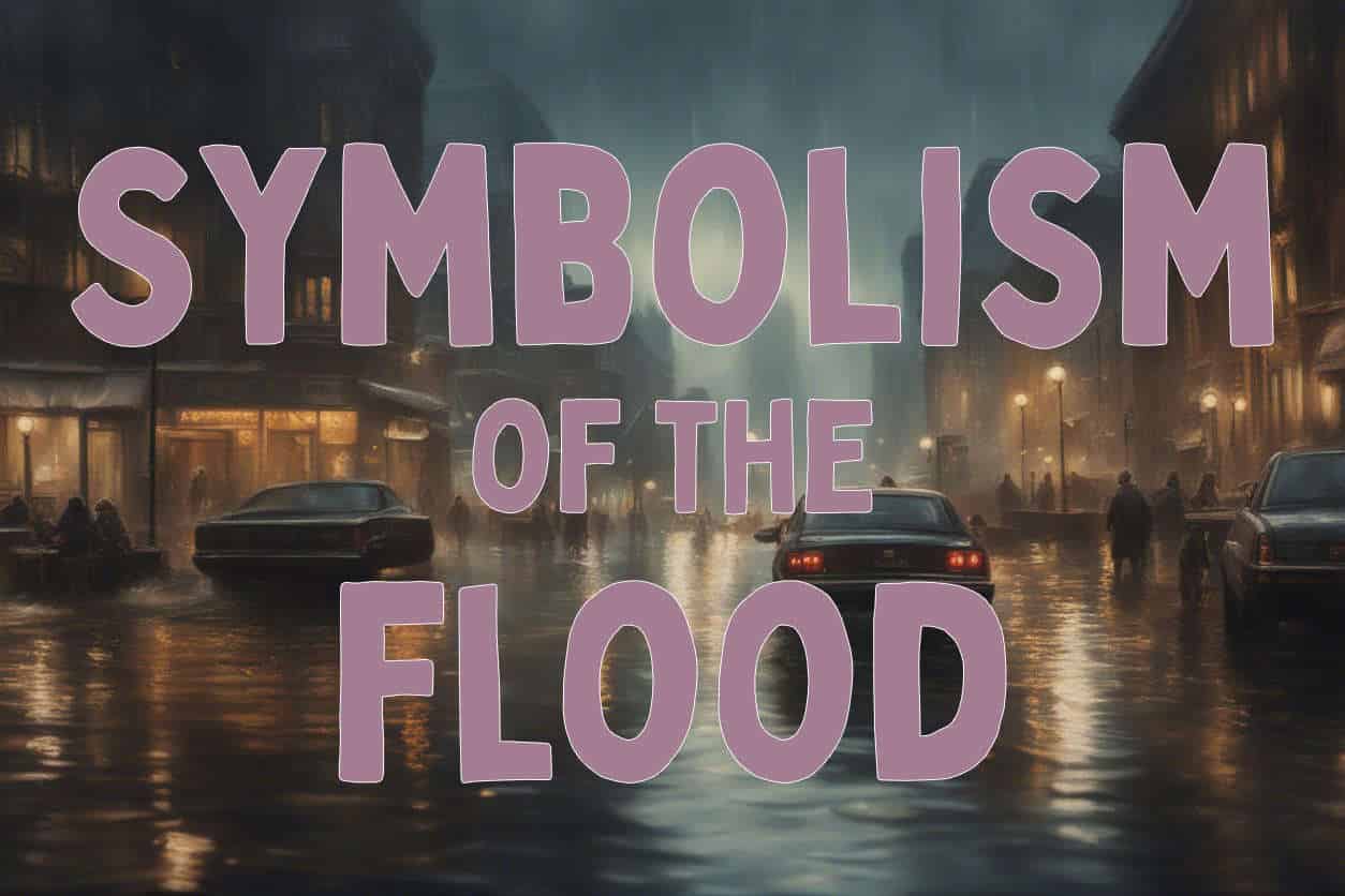 What do floods symbolise in literature?