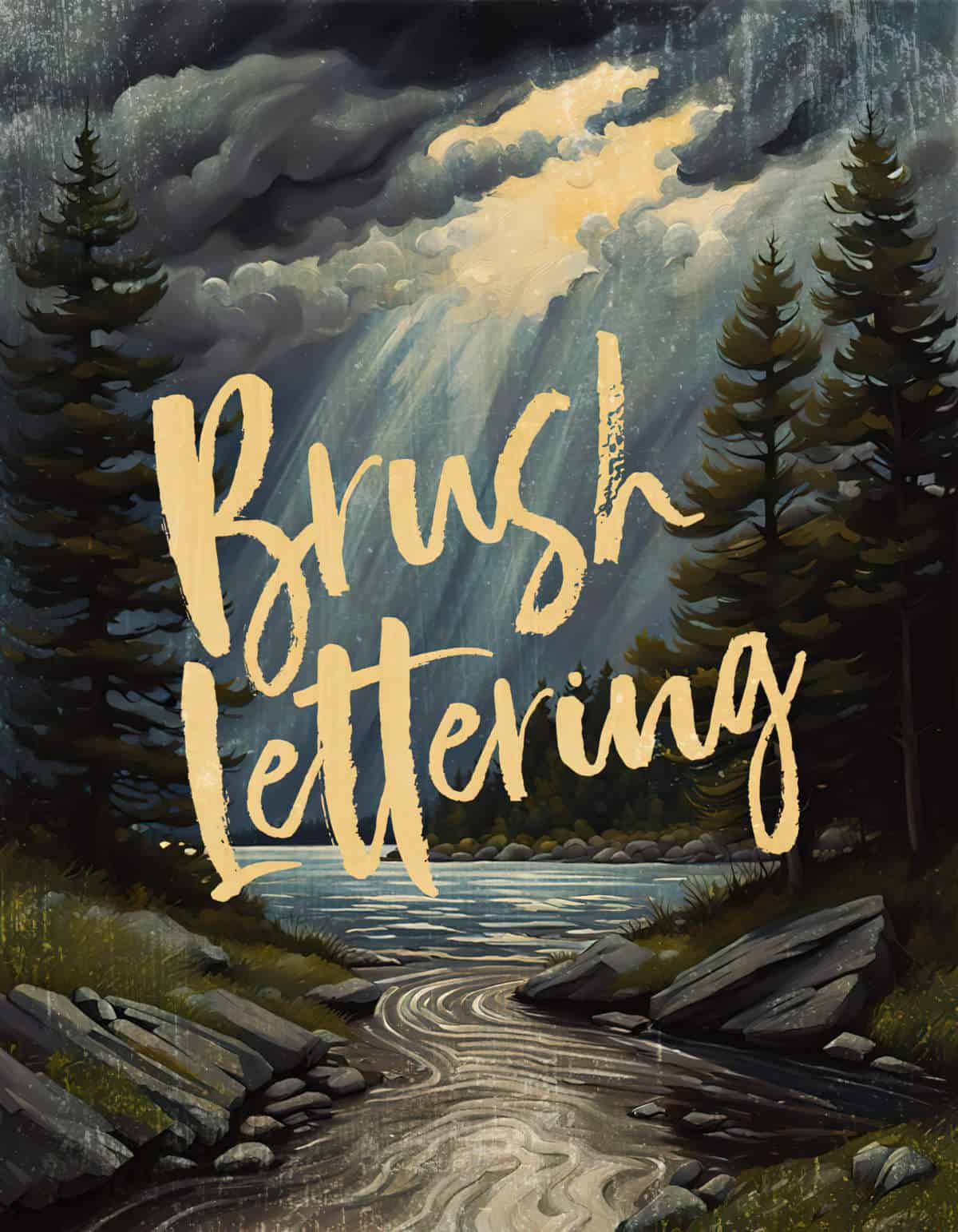 Brush Lettering in Graphic Design of Book Covers
